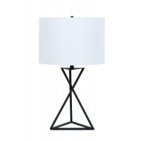 Coaster Furniture 920051 Drum Table Lamp White and Black